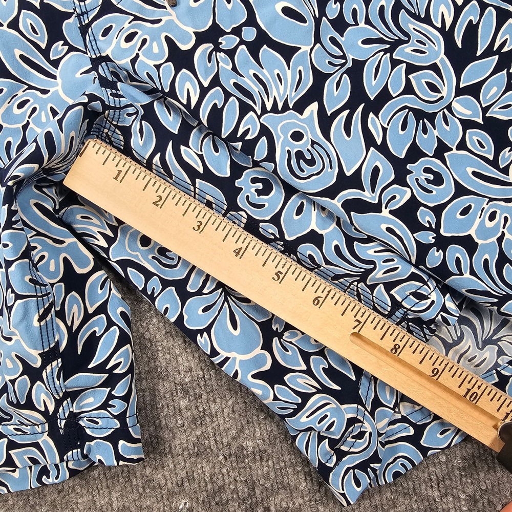 Coolibar Swim Trunks Mens S Blue Floral Paisley UPF 50+ Sun Protection Shorts - Picture 12 of 12